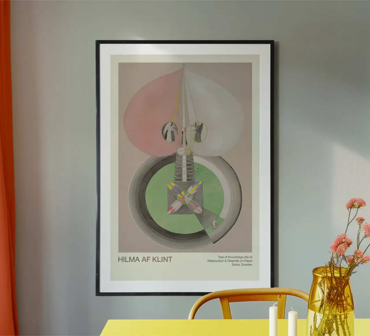 Hilma af Klint "Tree of Knowledge No. 6" Abstract Growth hahnemühle by homdeco