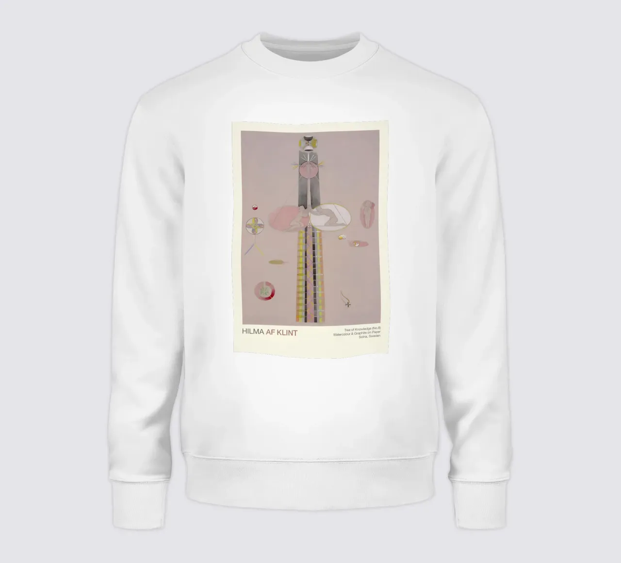 Hilma af Klint "Tree of Knowledge No. 8" Abstract Figures sweatshirt by homdeco