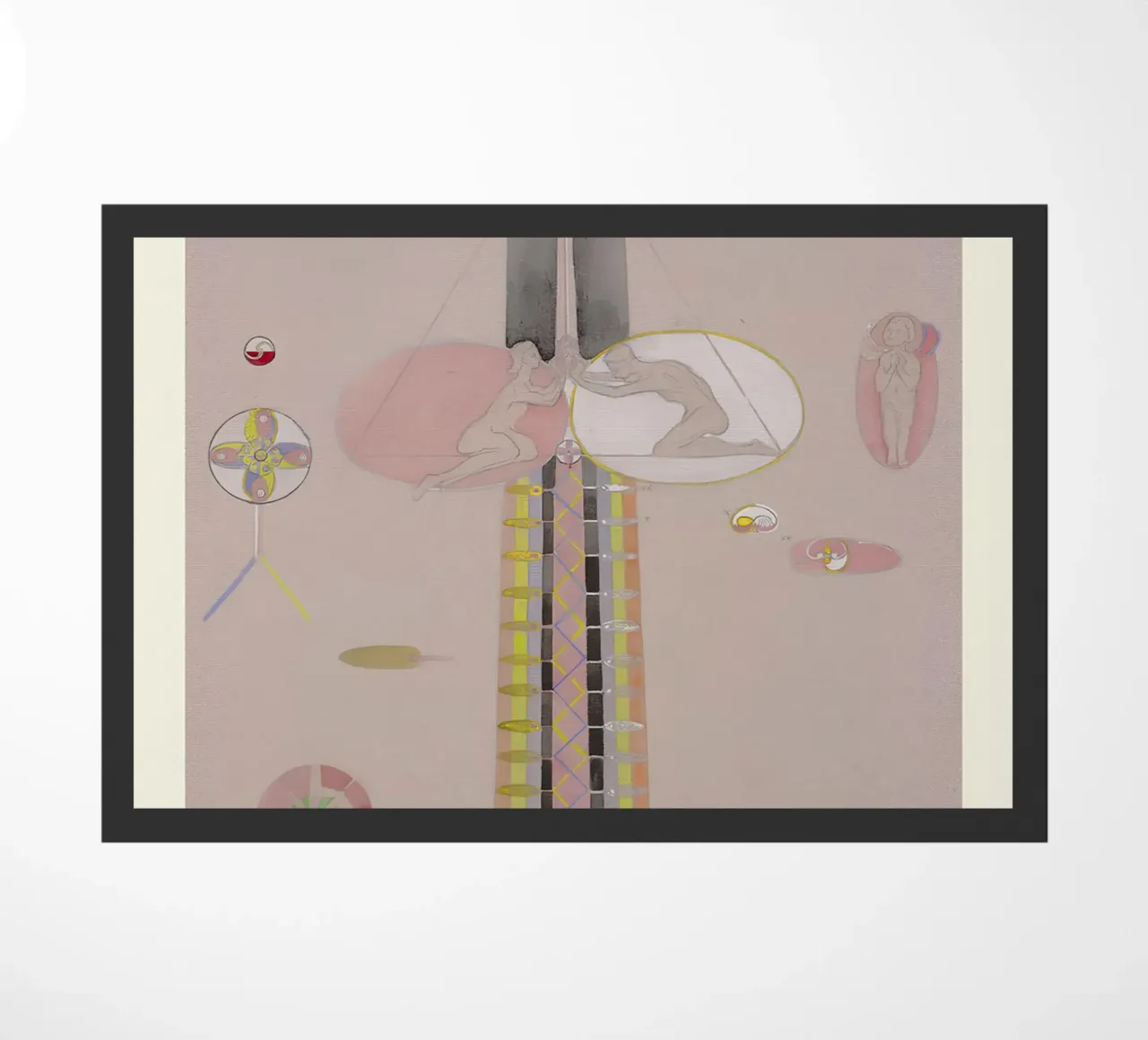 Hilma af Klint "Tree of Knowledge No. 8" Abstract Figures doormat by homdeco