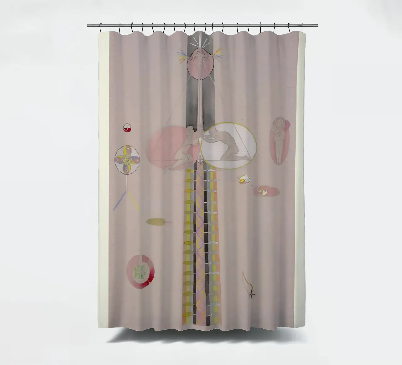 Hilma af Klint "Tree of Knowledge No. 8" Abstract Figures shower curtain by homdeco