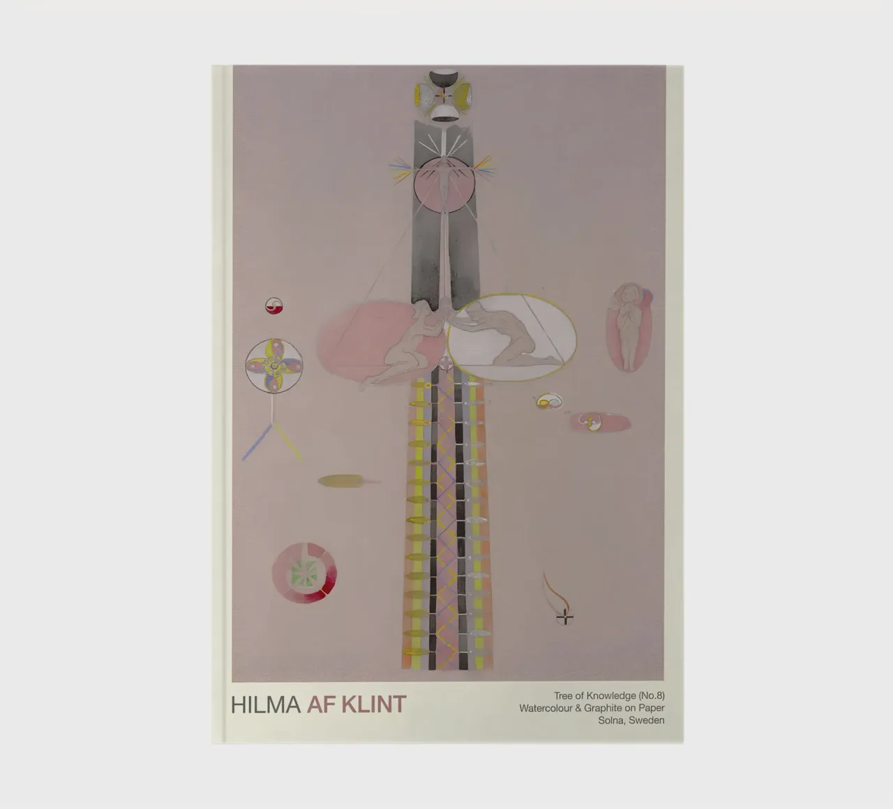 Hilma af Klint "Albero della conoscenza n. 8" Figure astratte diario da homdeco