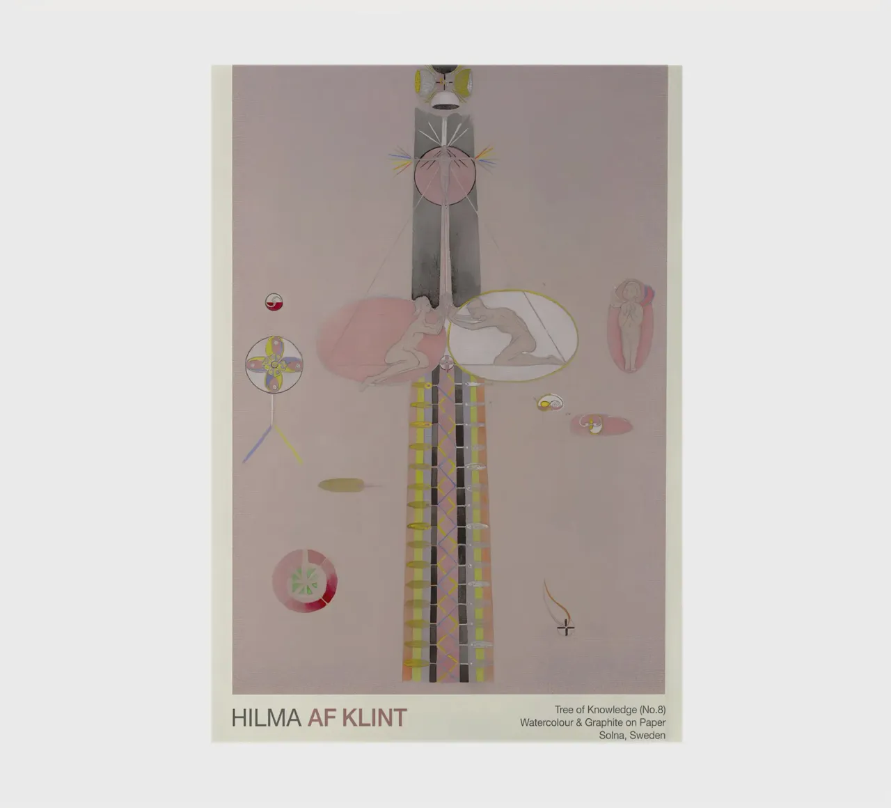 Hilma af Klint "Albero della conoscenza n. 8" Figure astratte diario da homdeco
