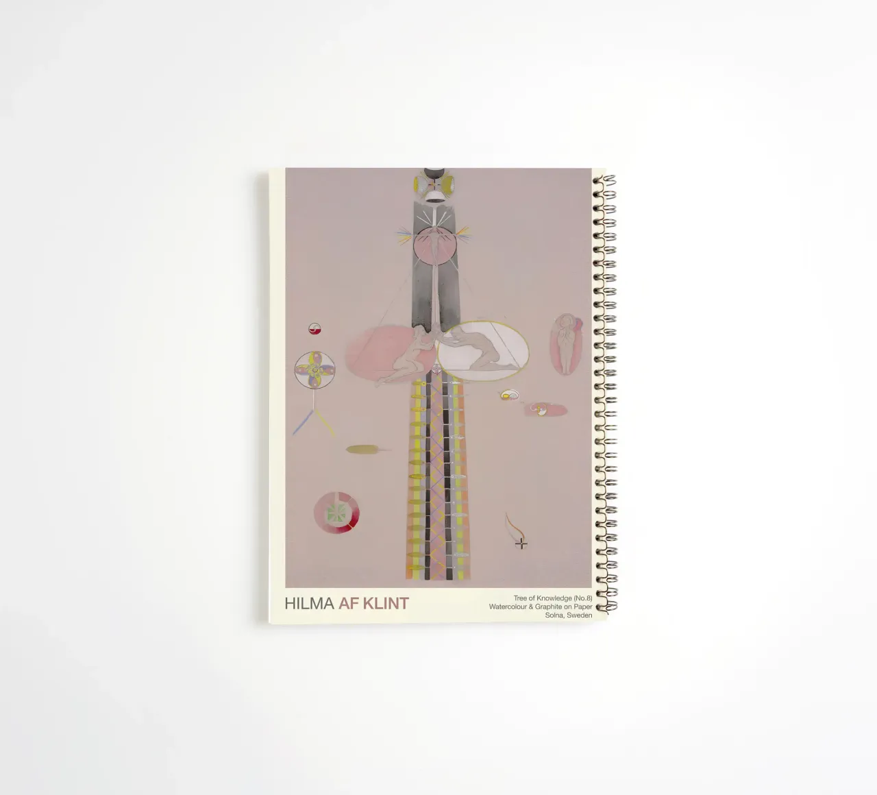Hilma af Klint "Tree of Knowledge No. 8" Abstract Figures spiral notebook by homdeco