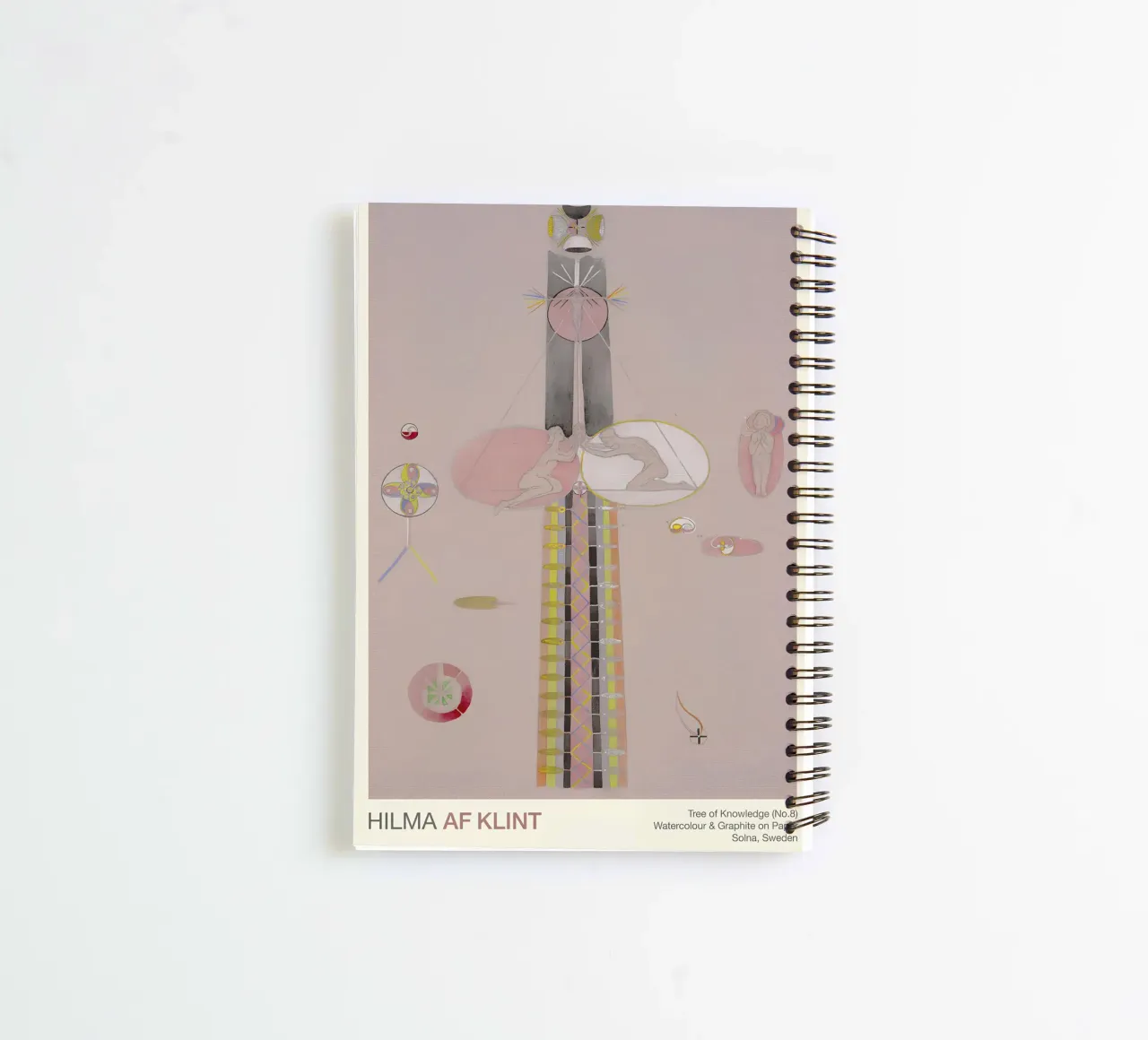 Hilma af Klint "Tree of Knowledge No. 8" Abstract Figures spiral notebook by homdeco