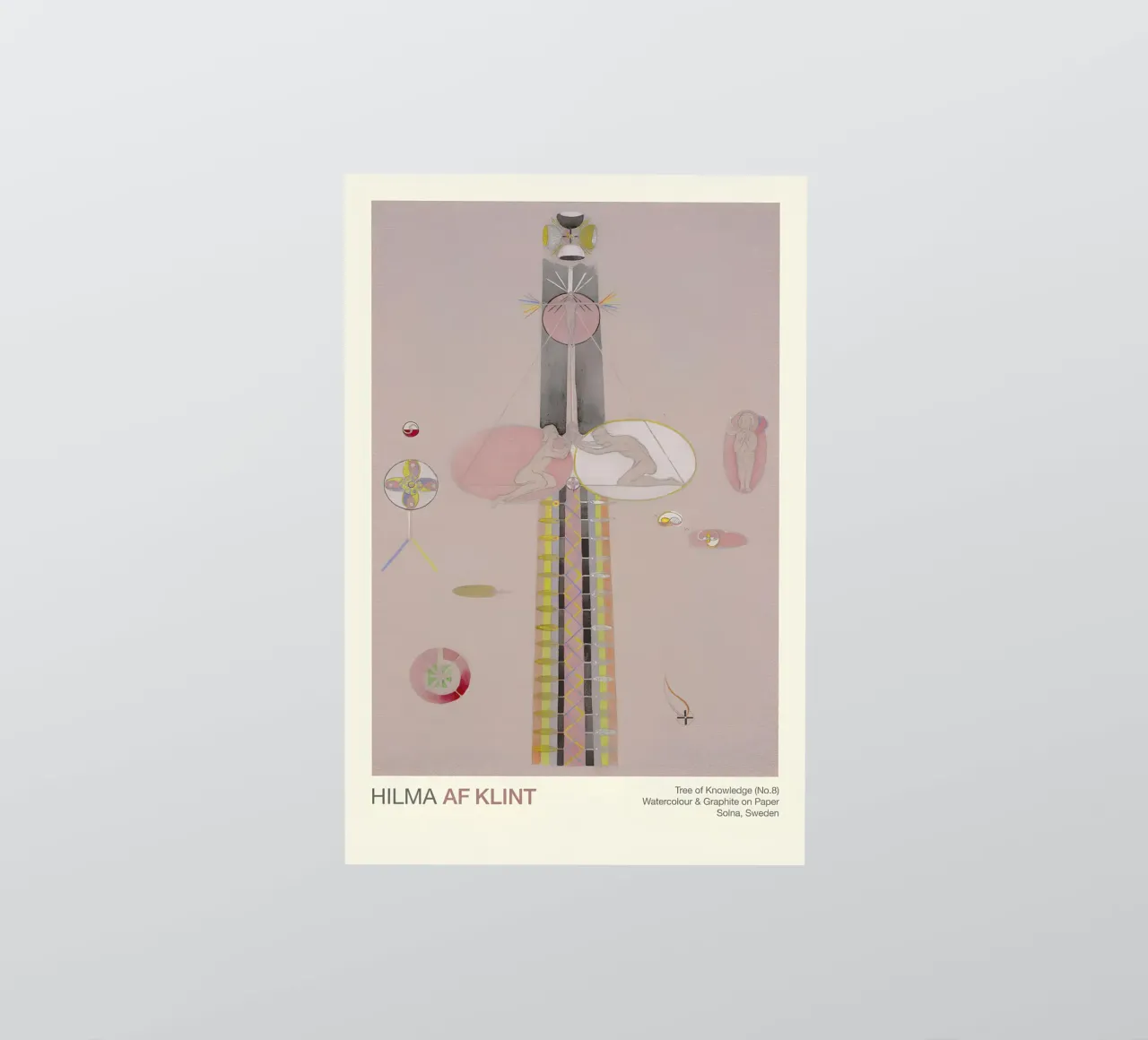 Hilma af Klint "Tree of Knowledge No. 8" Abstract Figures sticker by homdeco