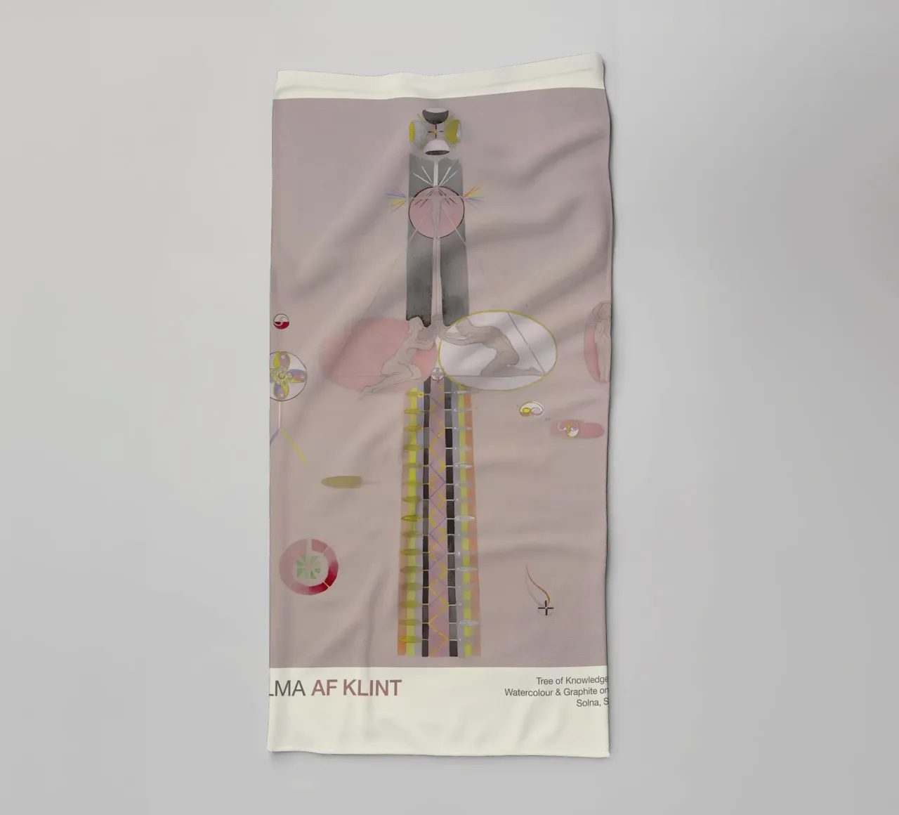 Hilma af Klint "Albero della conoscenza n. 8" Figure astratte asciugamano da bagno da homdeco