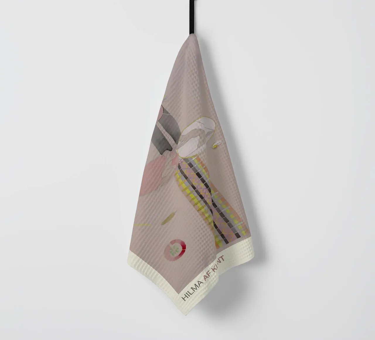 Hilma af Klint "Tree of Knowledge No. 8" Abstract Figures tea towel by homdeco