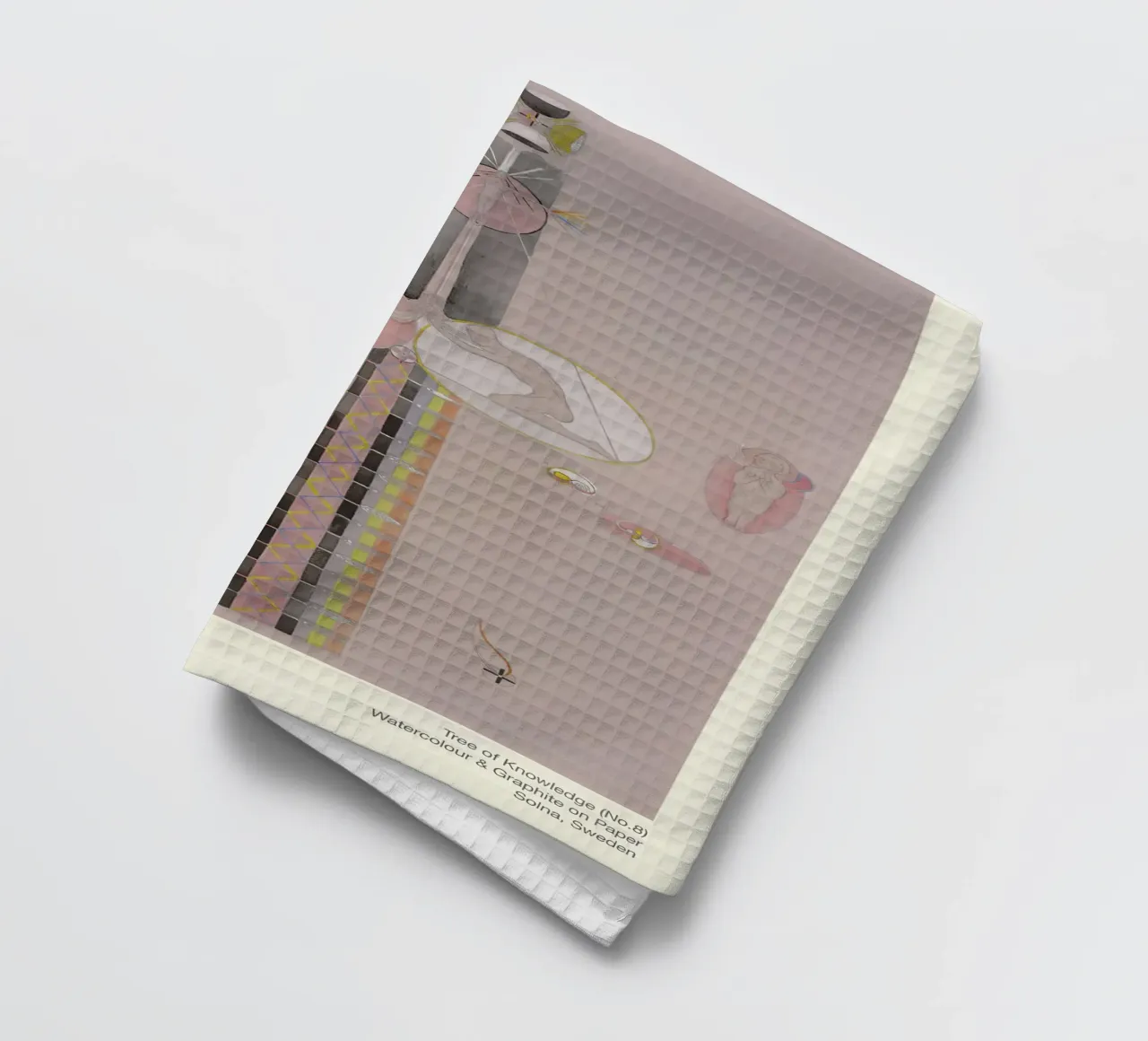 Hilma af Klint "Tree of Knowledge No. 8" Abstract Figures tea towel by homdeco