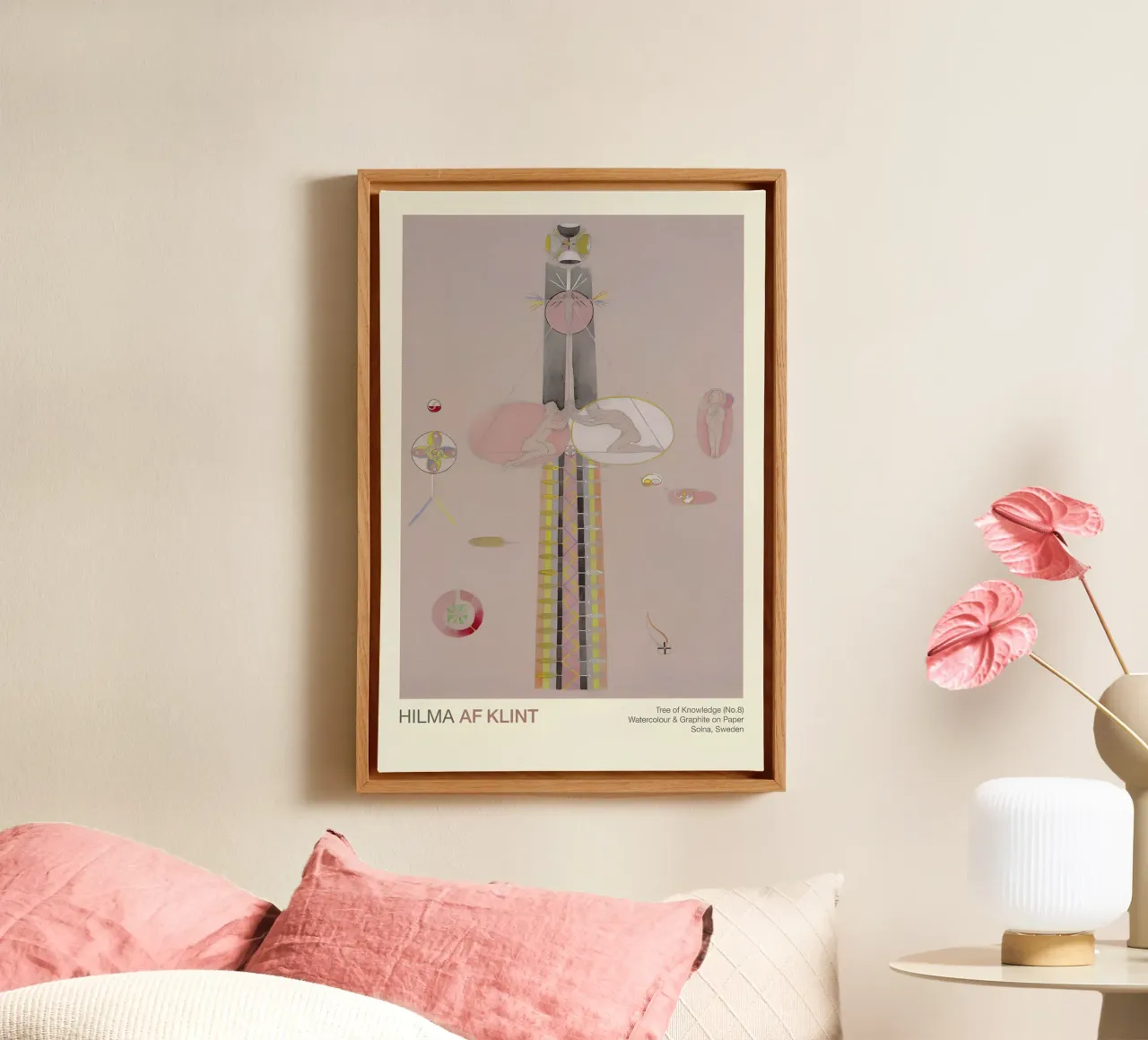 Hilma af Klint "Tree of Knowledge No. 8" Abstract Figures canvas by homdeco