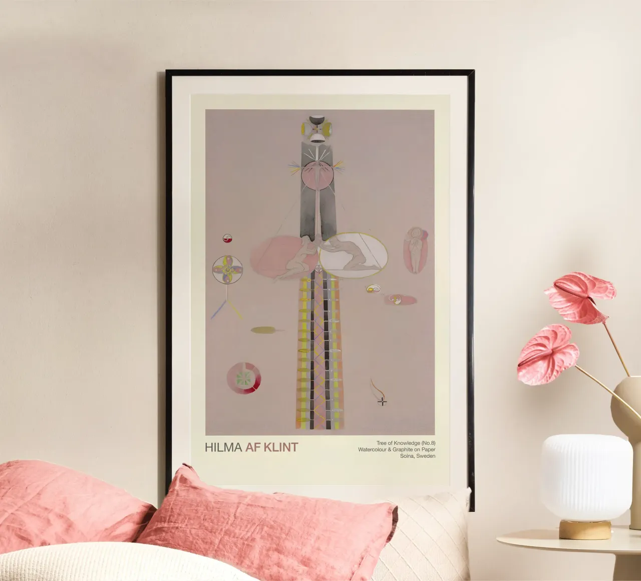 Hilma af Klint "Tree of Knowledge No. 8" Abstract Figures hahnemühle by homdeco