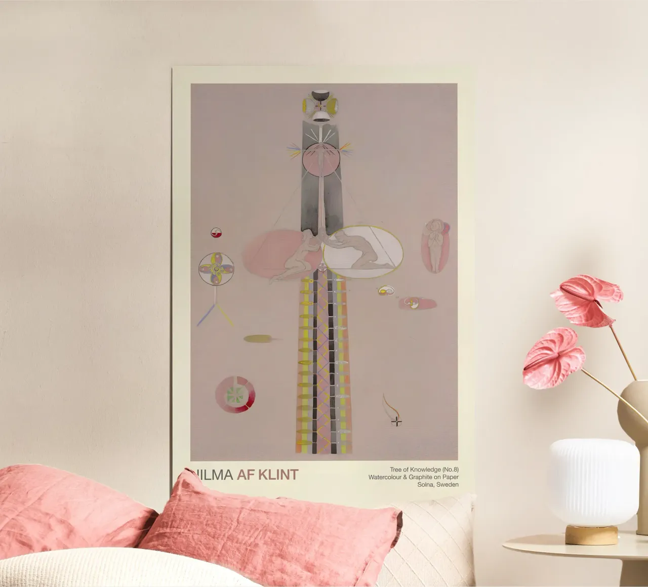Hilma af Klint "Tree of Knowledge No. 8" Abstract Figures hahnemühle by homdeco