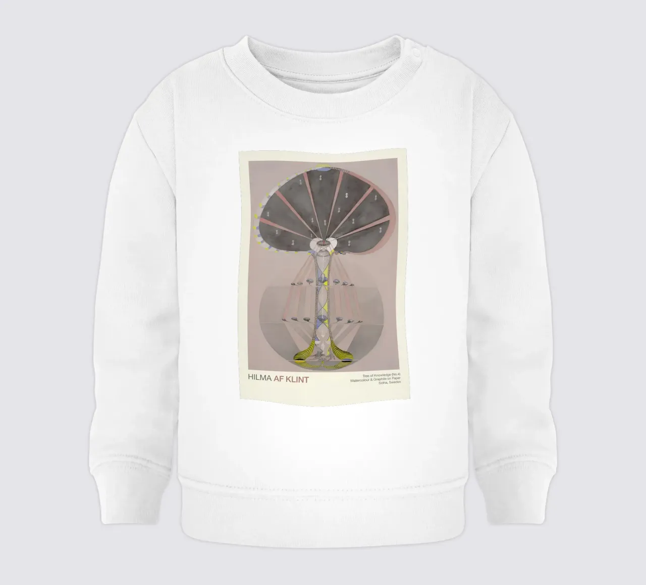 Hilma af Klint "Albero della conoscenza n. 4" Radici astratte felpa neonato da homdeco
