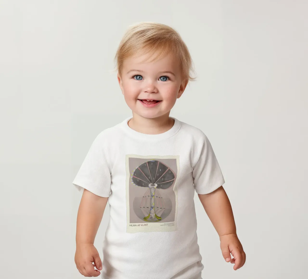 Hilma af Klint "Tree of Knowledge No. 4" Abstract Rooted baby t-shirt by homdeco