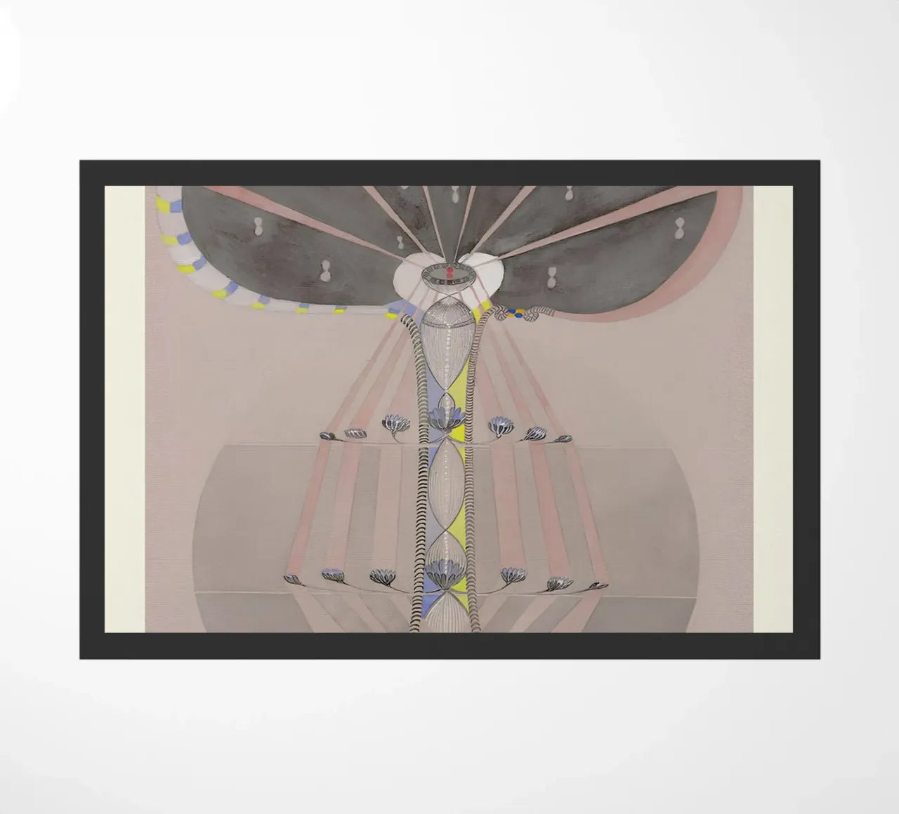 Hilma af Klint "Tree of Knowledge No. 4" Abstract Rooted doormat by homdeco