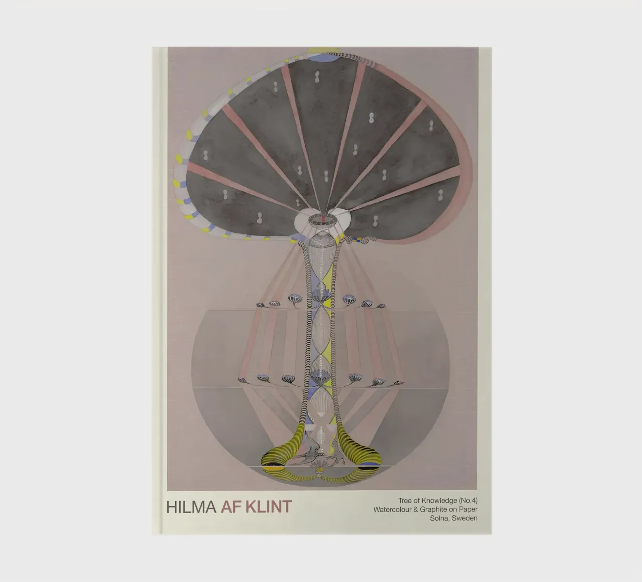 Hilma af Klint "Albero della conoscenza n. 4" Radici astratte diario da homdeco