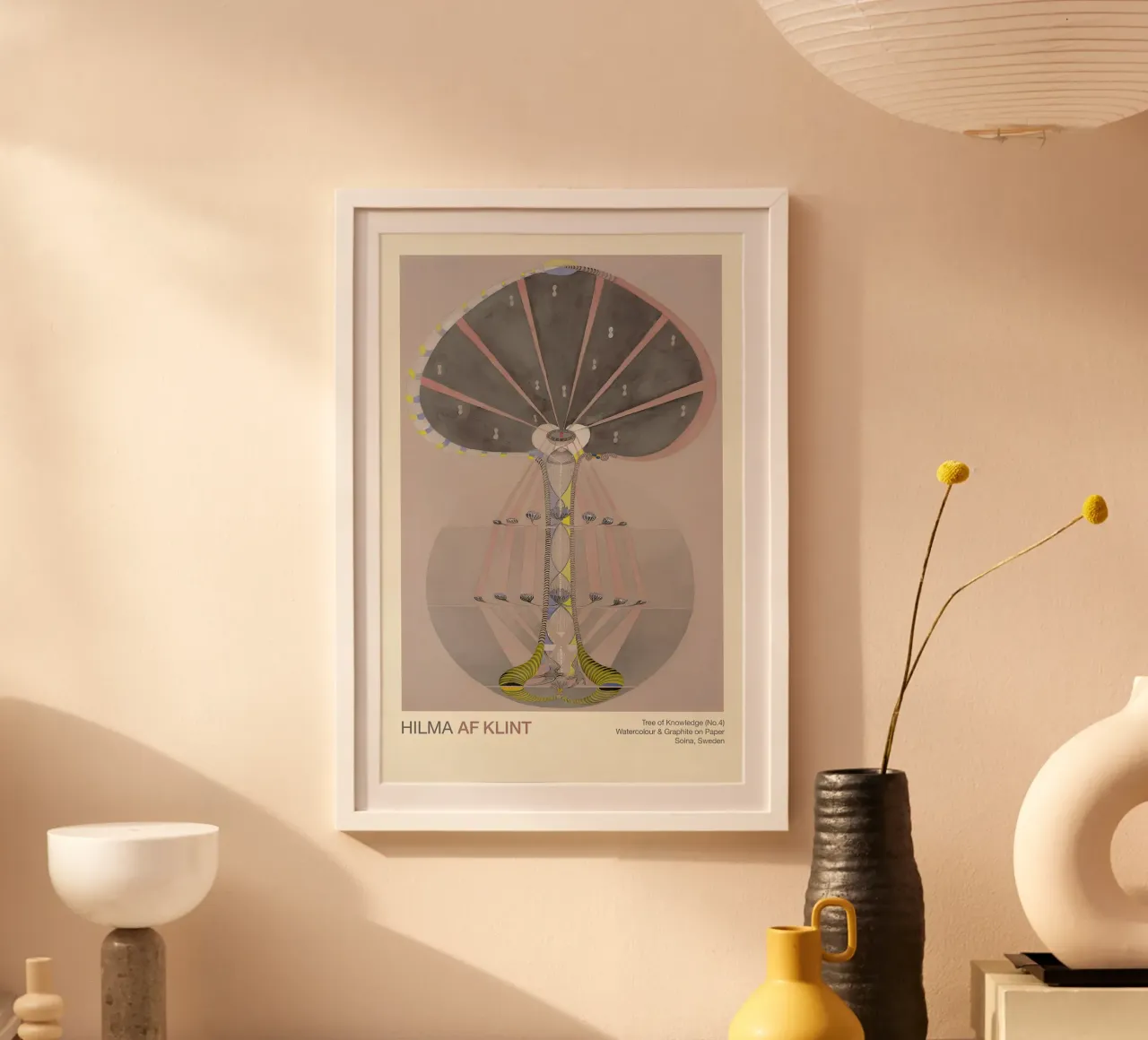 Hilma af Klint "Tree of Knowledge No. 4" Abstract Rooted hahnemühle by homdeco