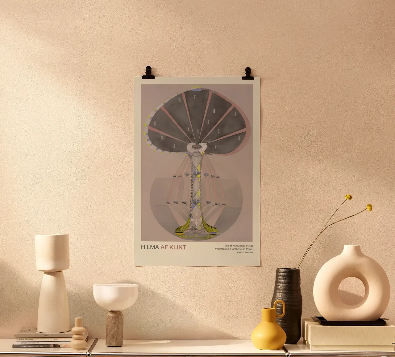 Hilma af Klint "Tree of Knowledge No. 4" Abstract Rooted hahnemühle by homdeco