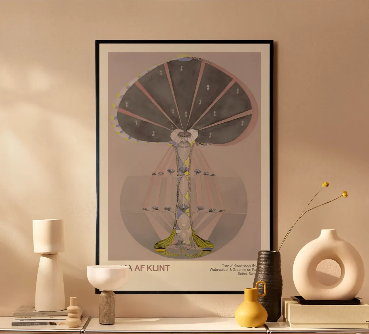 Hilma af Klint "Tree of Knowledge No. 4" Abstract Rooted hahnemühle by homdeco