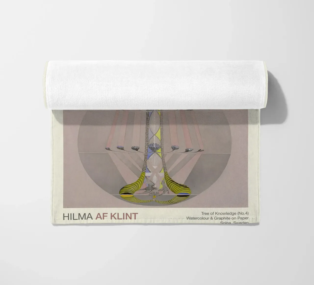 Hilma af Klint "Albero della conoscenza n. 4" Radici astratte telo mare da homdeco