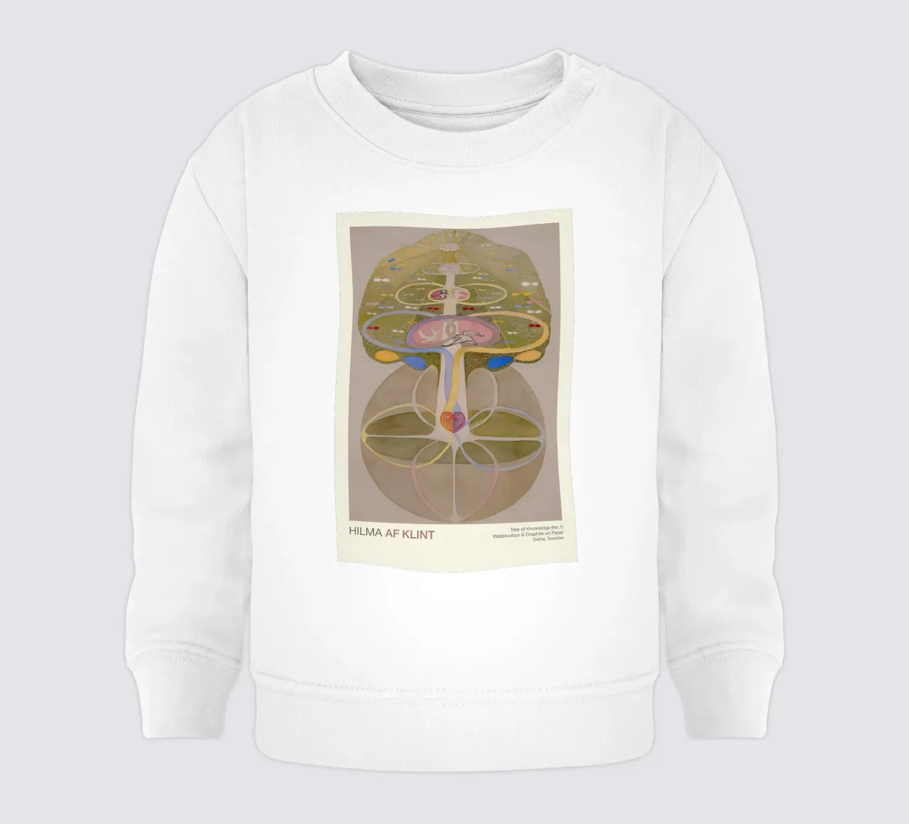 Hilma af Klint "Albero della conoscenza n. 1" Vita astratta felpa neonato da homdeco