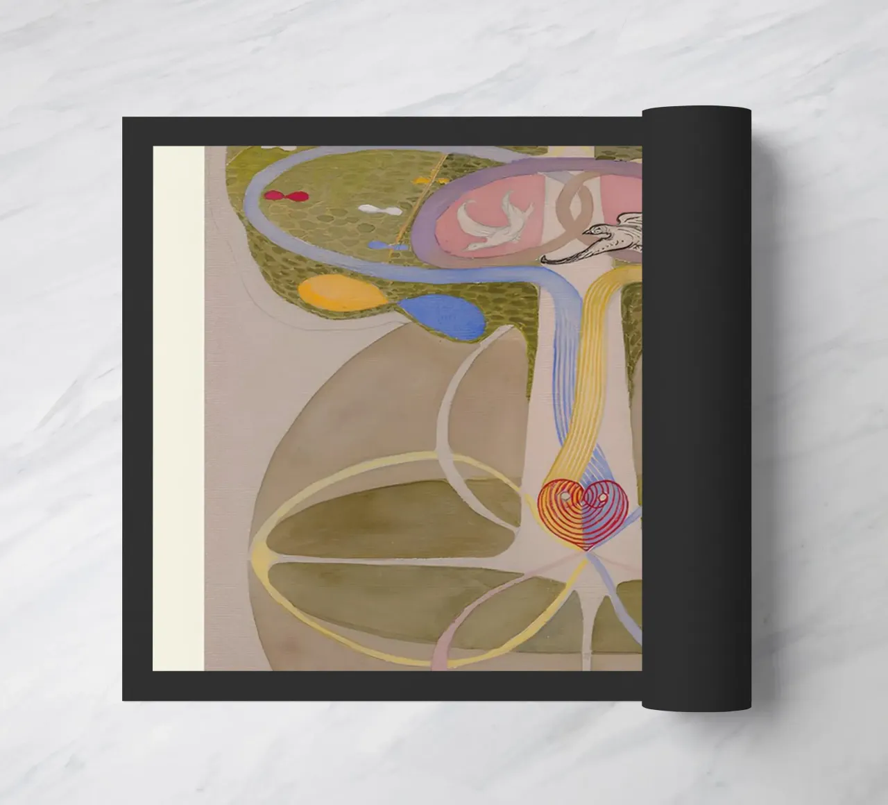 Hilma af Klint "Tree of Knowledge No. 1" Abstract Life doormat by homdeco