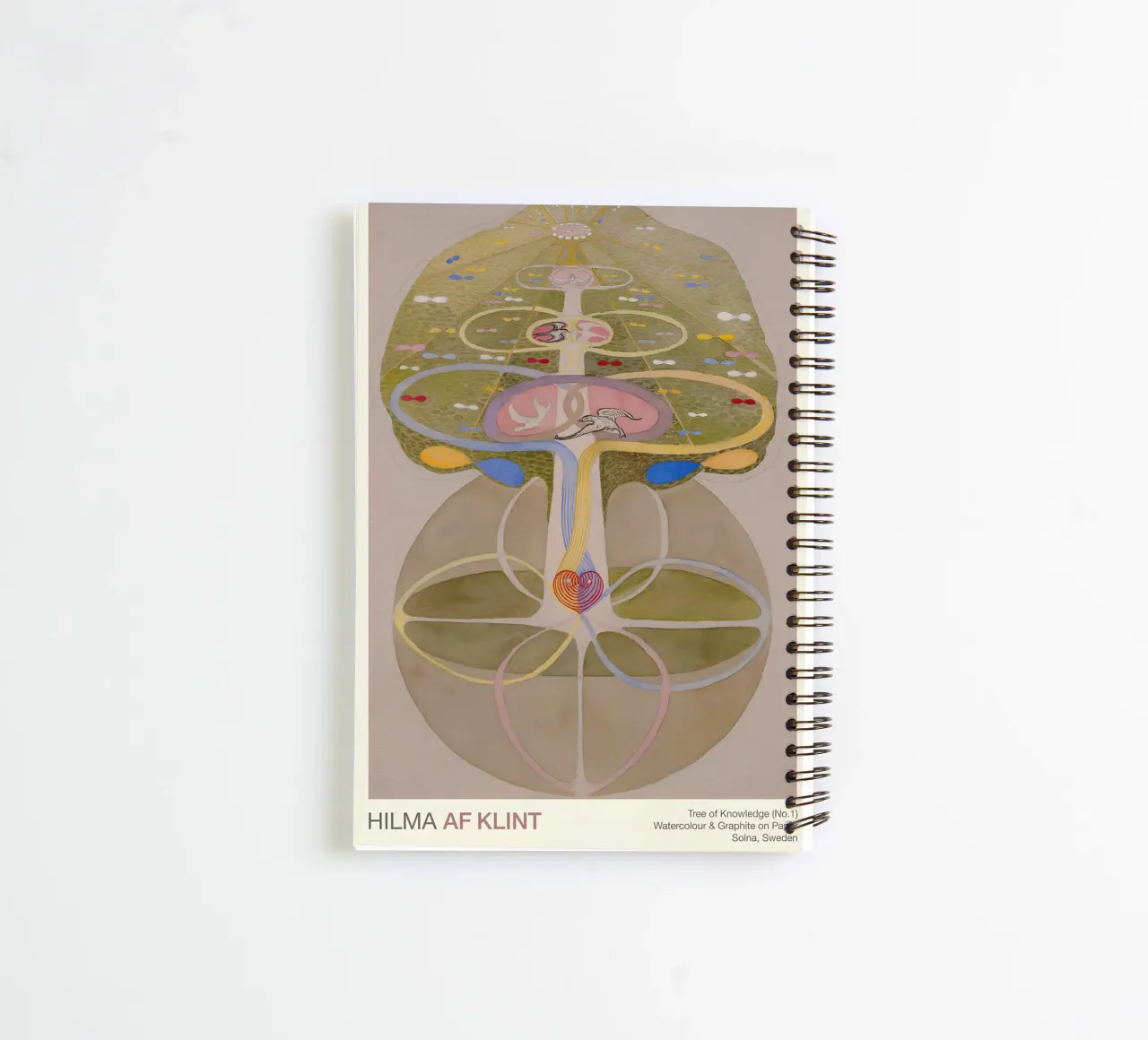 Hilma af Klint "Tree of Knowledge No. 1" Abstract Life spiral notebook by homdeco