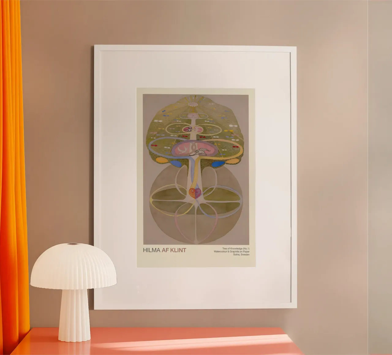 Hilma af Klint "Kennisboom nr. 1" Abstract leven hahnemühle van homdeco