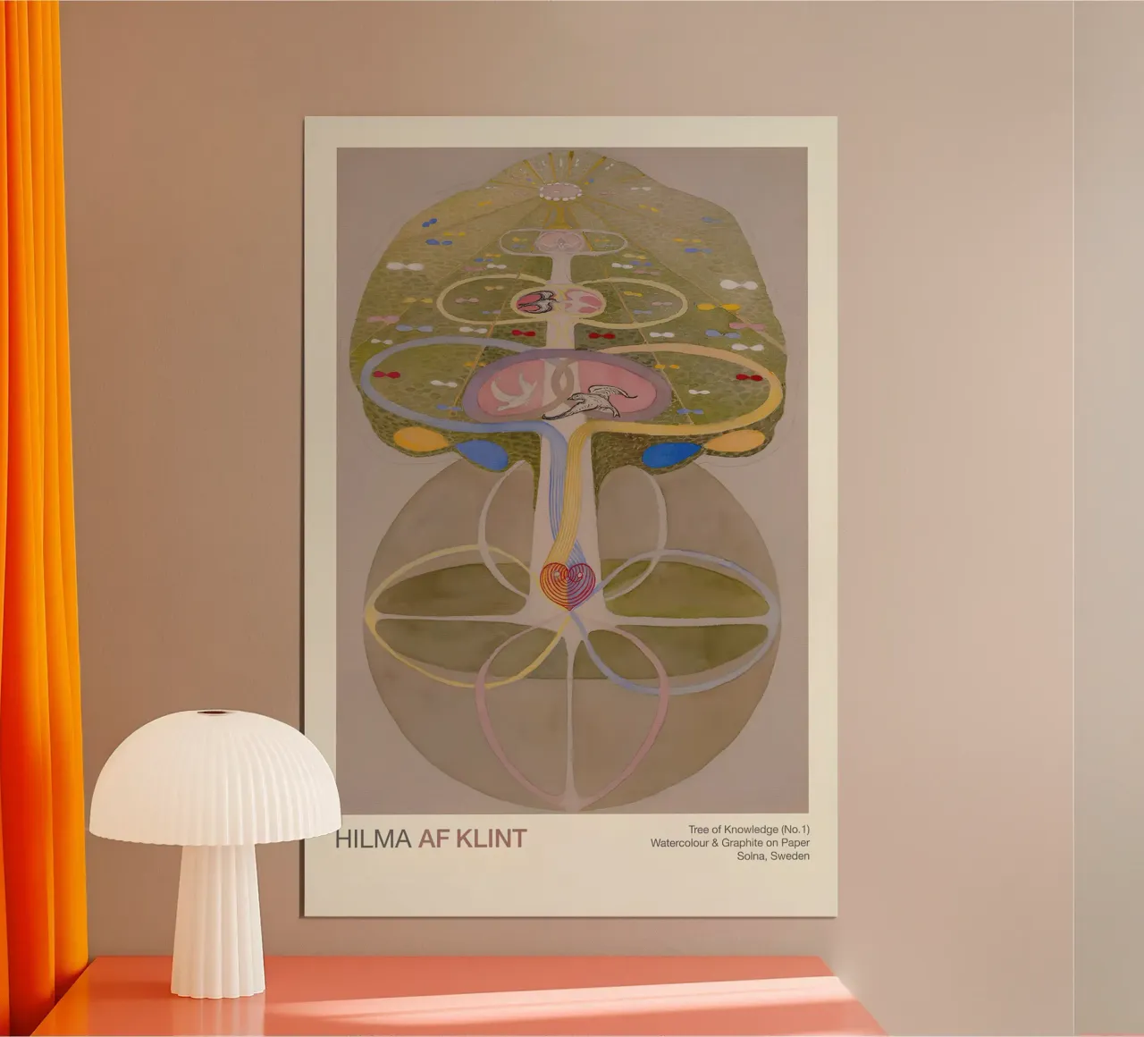 Hilma af Klint "Kennisboom nr. 1" Abstract leven hahnemühle van homdeco