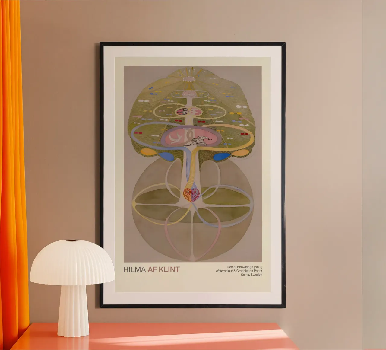 Hilma af Klint "Kennisboom nr. 1" Abstract leven hahnemühle van homdeco