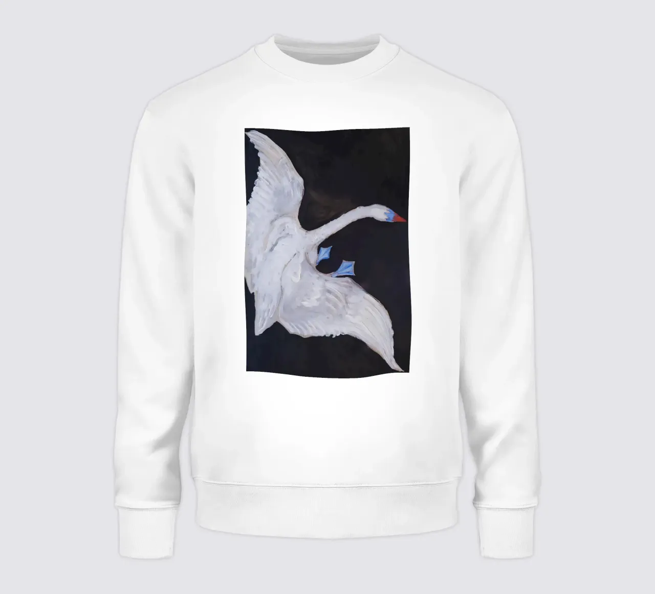 Hilma af Klint "Swan" Dynamic Flight Abstract Art sweatshirt by homdeco