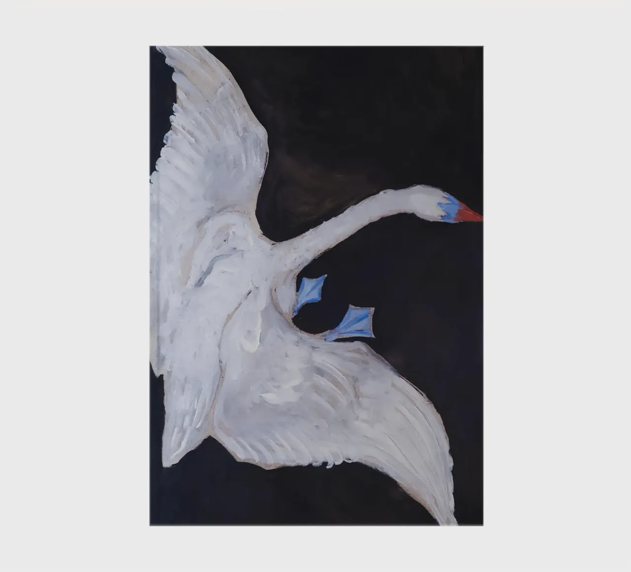 Hilma af Klint "Schwan" Dynamischer Flug Abstrakte Kunst Notizbuch von homdeco