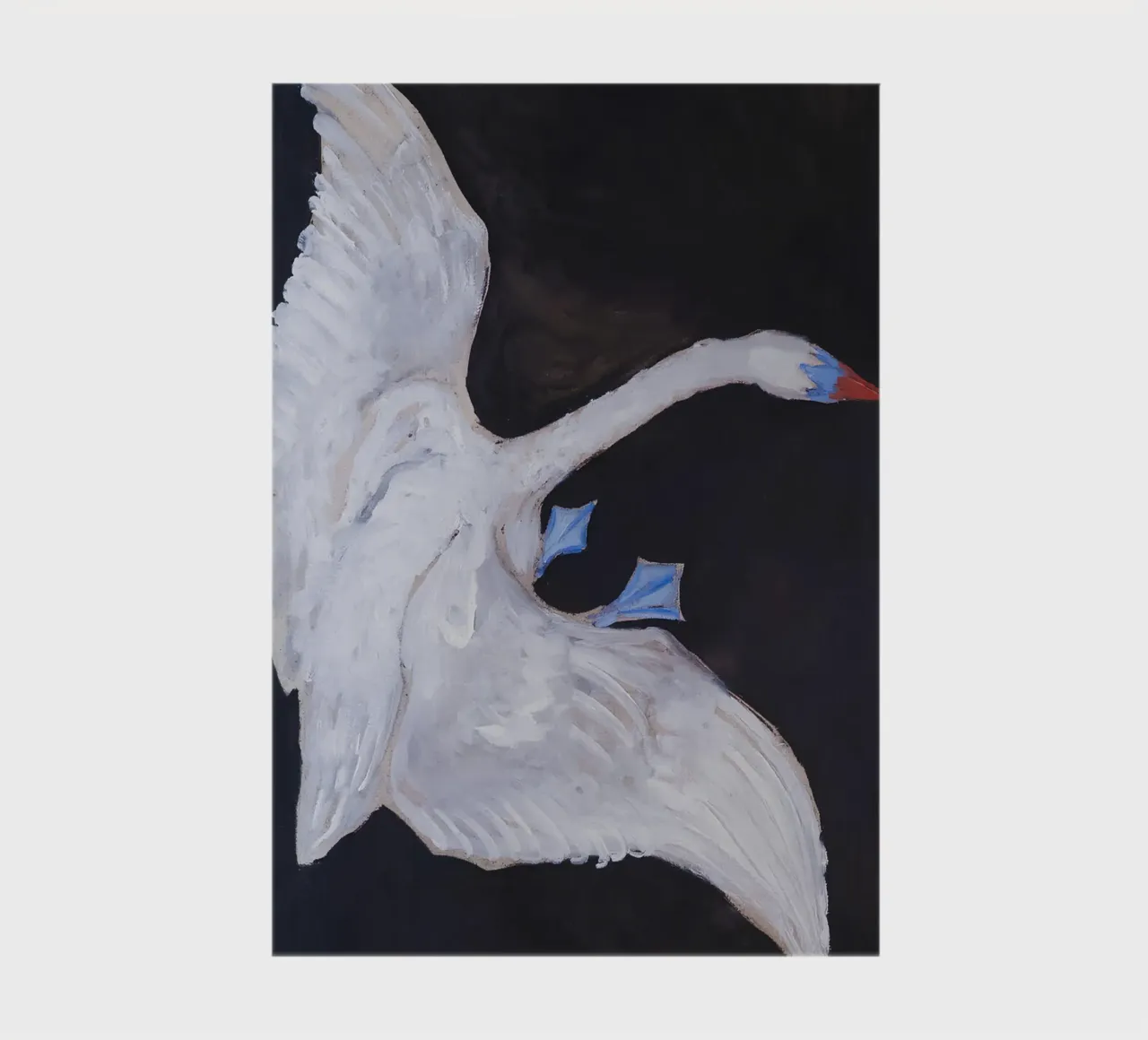 Hilma af Klint "Schwan" Dynamischer Flug Abstrakte Kunst Notizbuch von homdeco