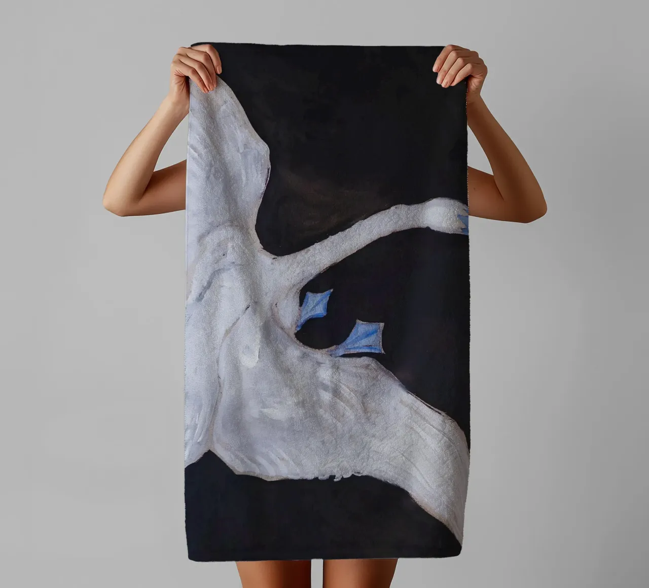 Hilma af Klint "Schwan" Dynamischer Flug Abstrakte Kunst Handtuch von homdeco