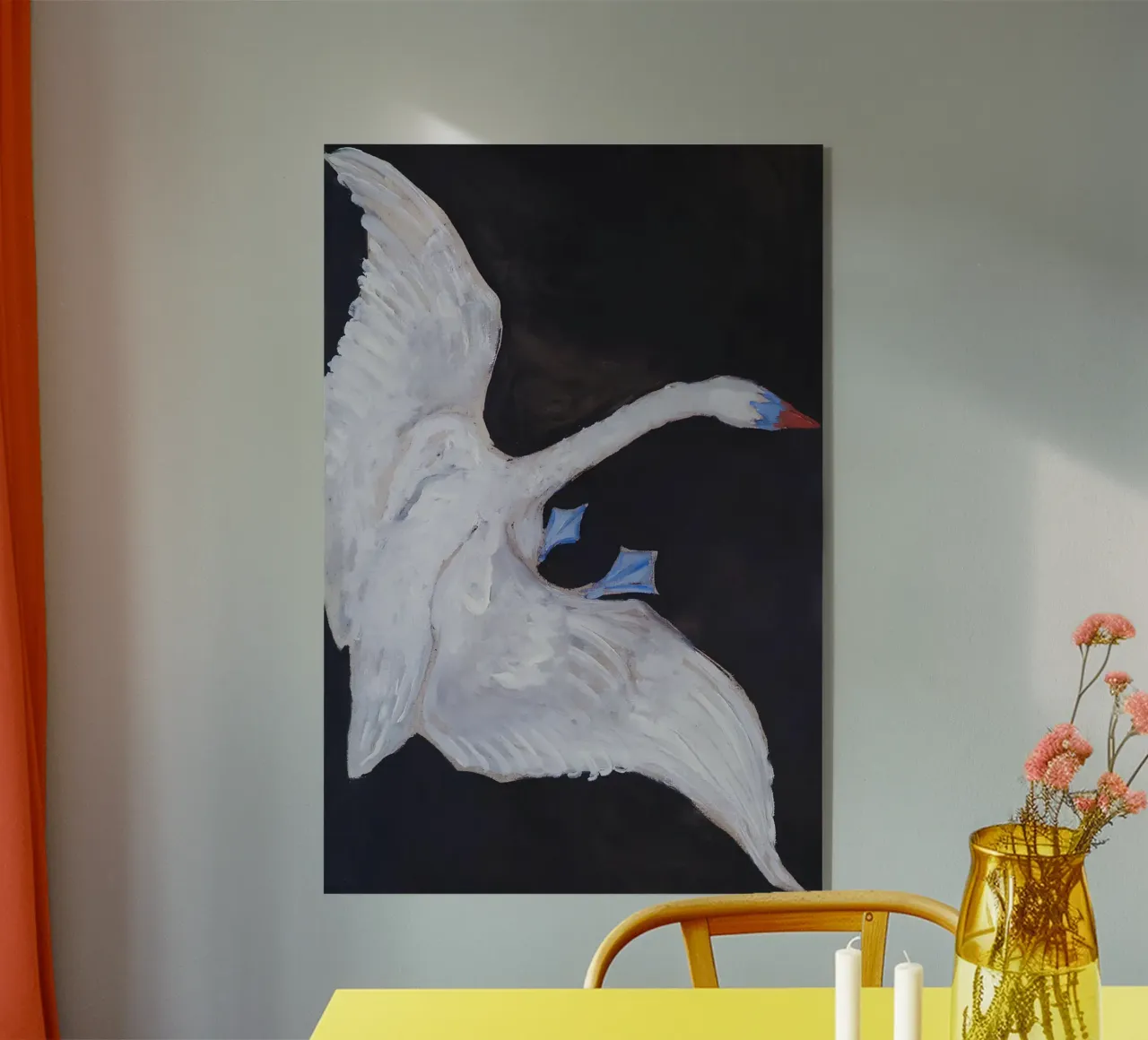 Hilma af Klint "Swan" Dynamic Flight Abstract Art acrylic glass by homdeco