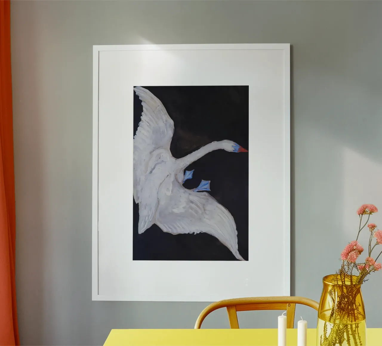 Hilma af Klint "Swan" Dynamic Flight Abstract Art hahnemühle by homdeco