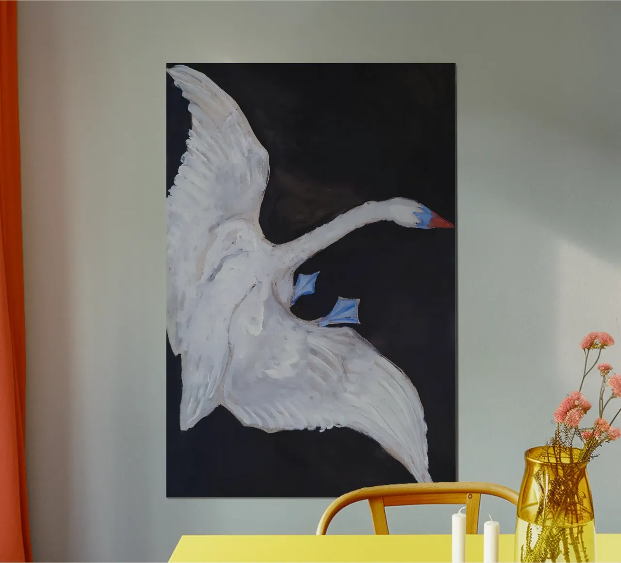Hilma af Klint "Swan" Dynamic Flight Abstract Art hahnemühle by homdeco