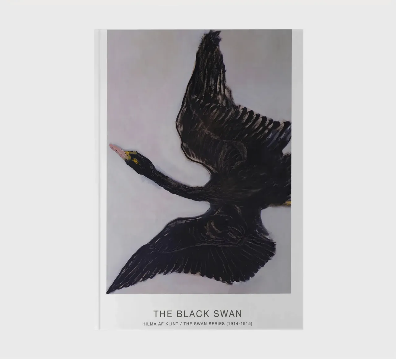 Hilma af Klint "Schwarzer Schwan" Dynamischer Flugdruck Notizbuch von homdeco