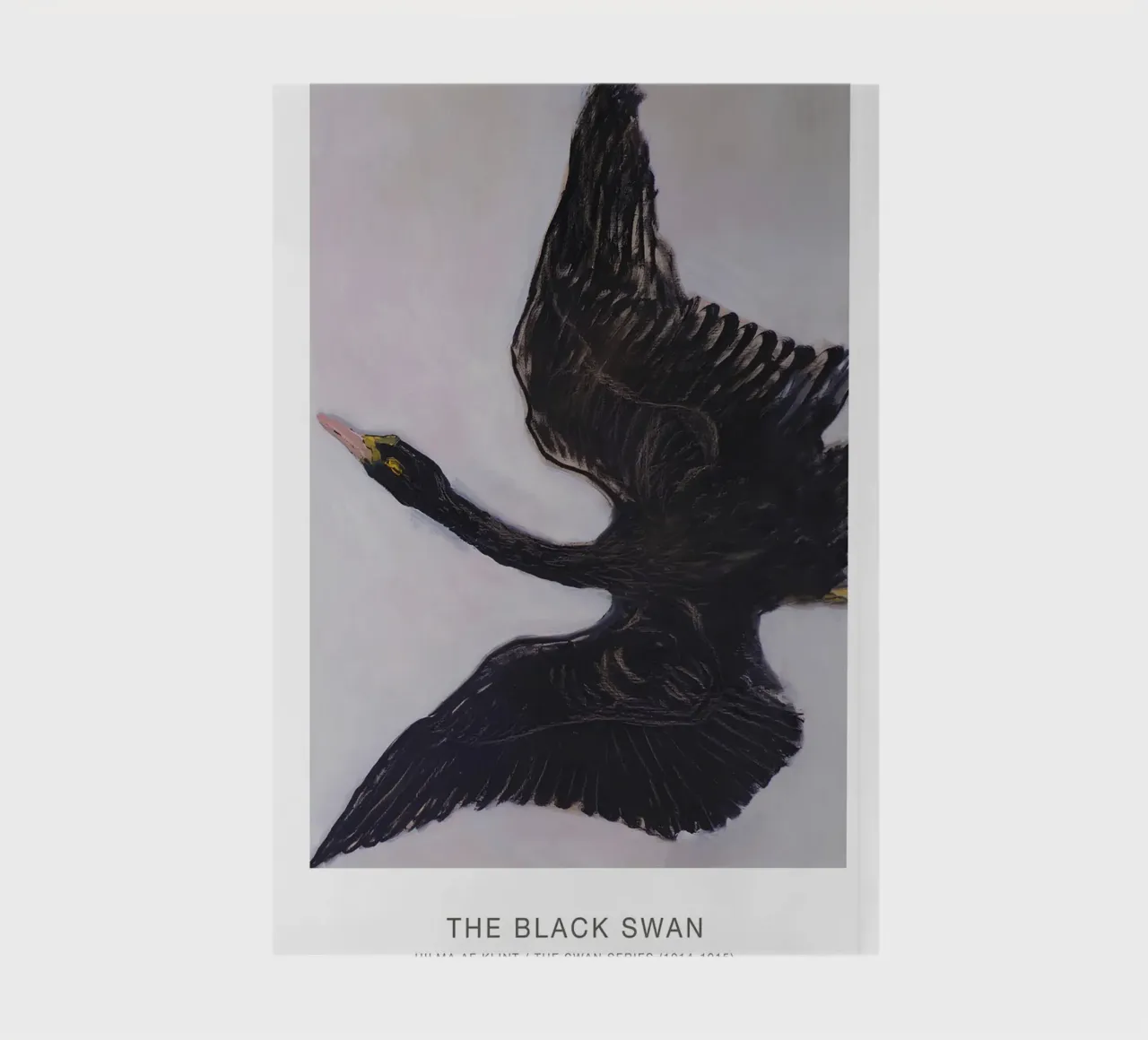 Hilma af Klint "Schwarzer Schwan" Dynamischer Flugdruck Notizbuch von homdeco