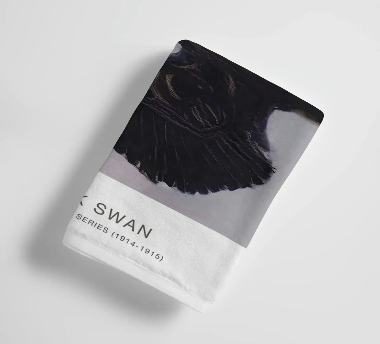 Hilma af Klint "Black Swan" Dynamic Flight Print serviette de bain de homdeco