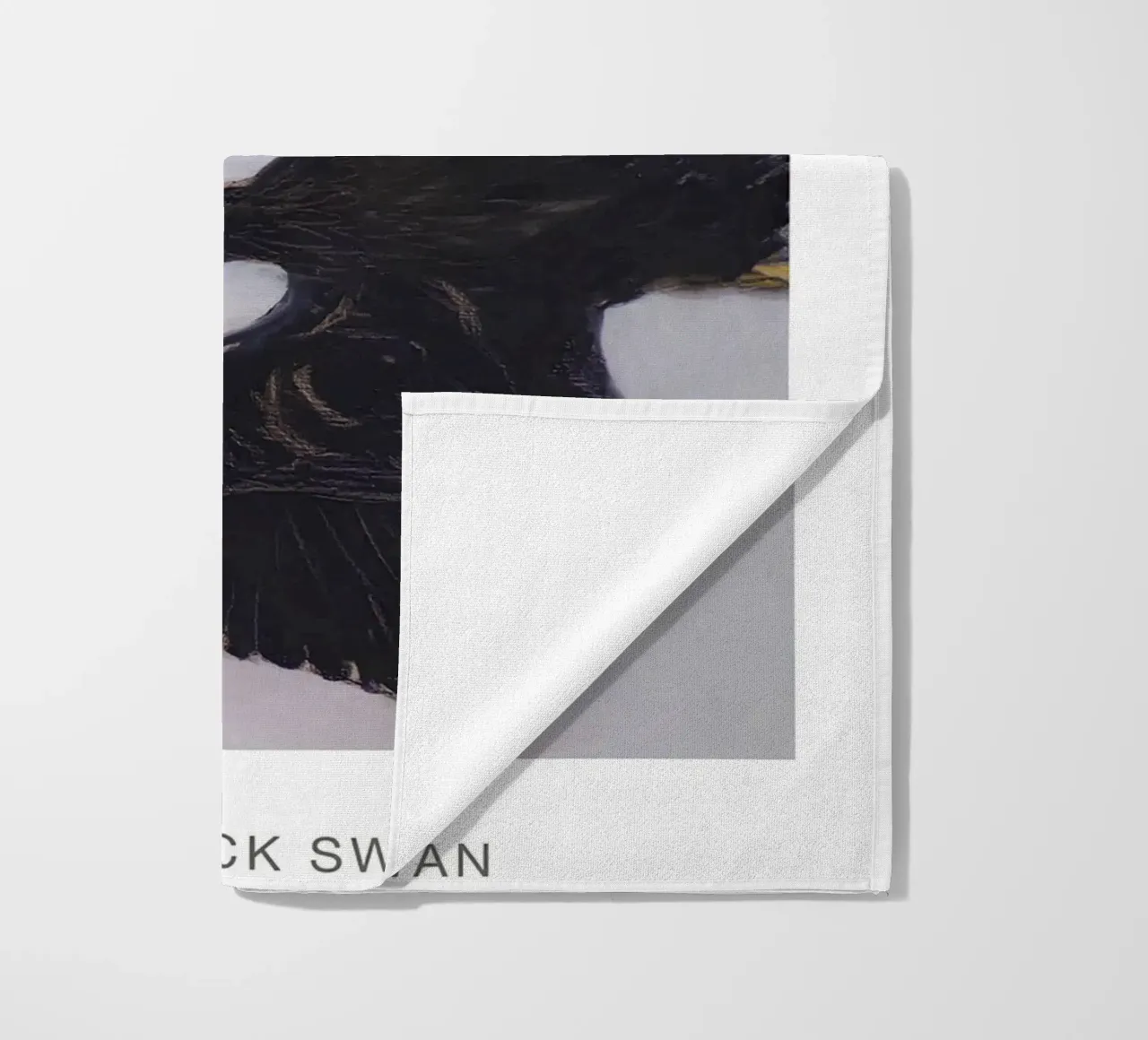 Hilma af Klint "Black Swan" Dynamic Flight Print beach towel by homdeco
