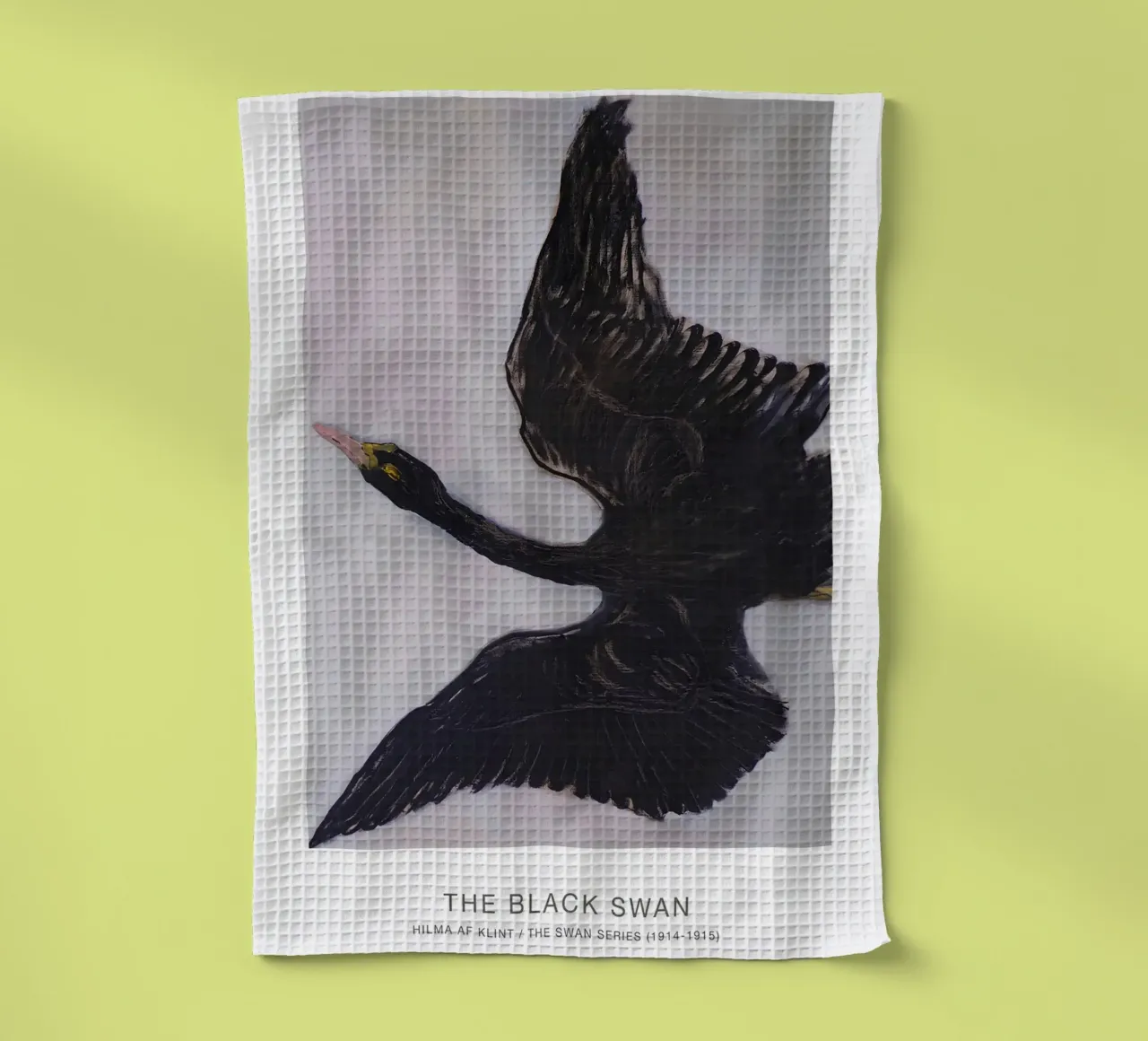 Hilma af Klint "Black Swan" Dynamic Flight Print torchon de homdeco