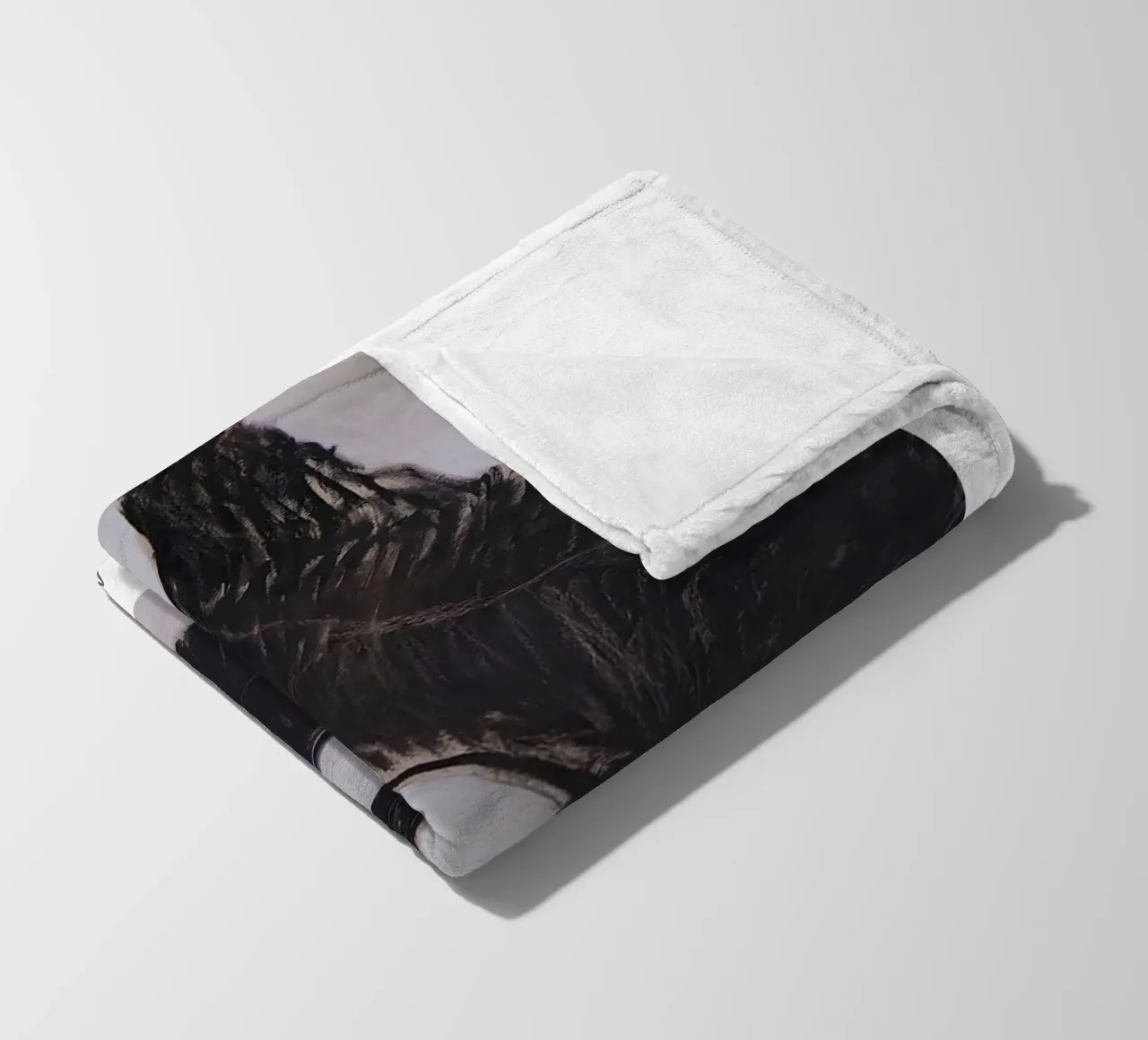 Hilma af Klint "Black Swan" Dynamic Flight Print fleece blanket by homdeco
