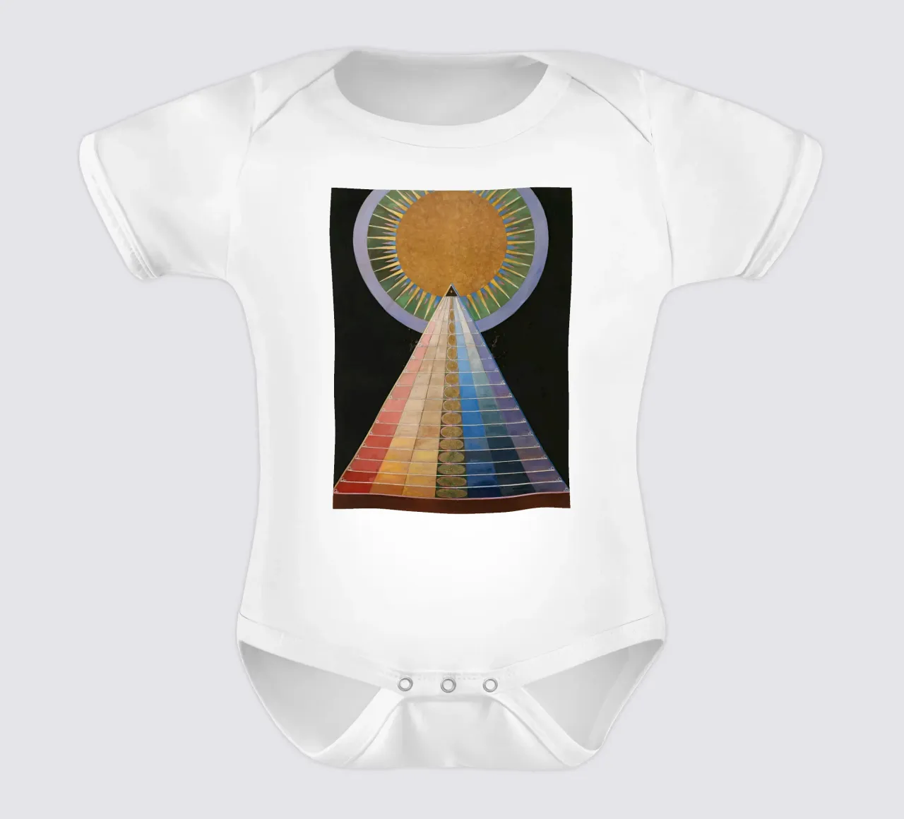 Hilma af Klint "Retablo nº 1" Viaje espiritual Imprimir body de bebé de homdeco
