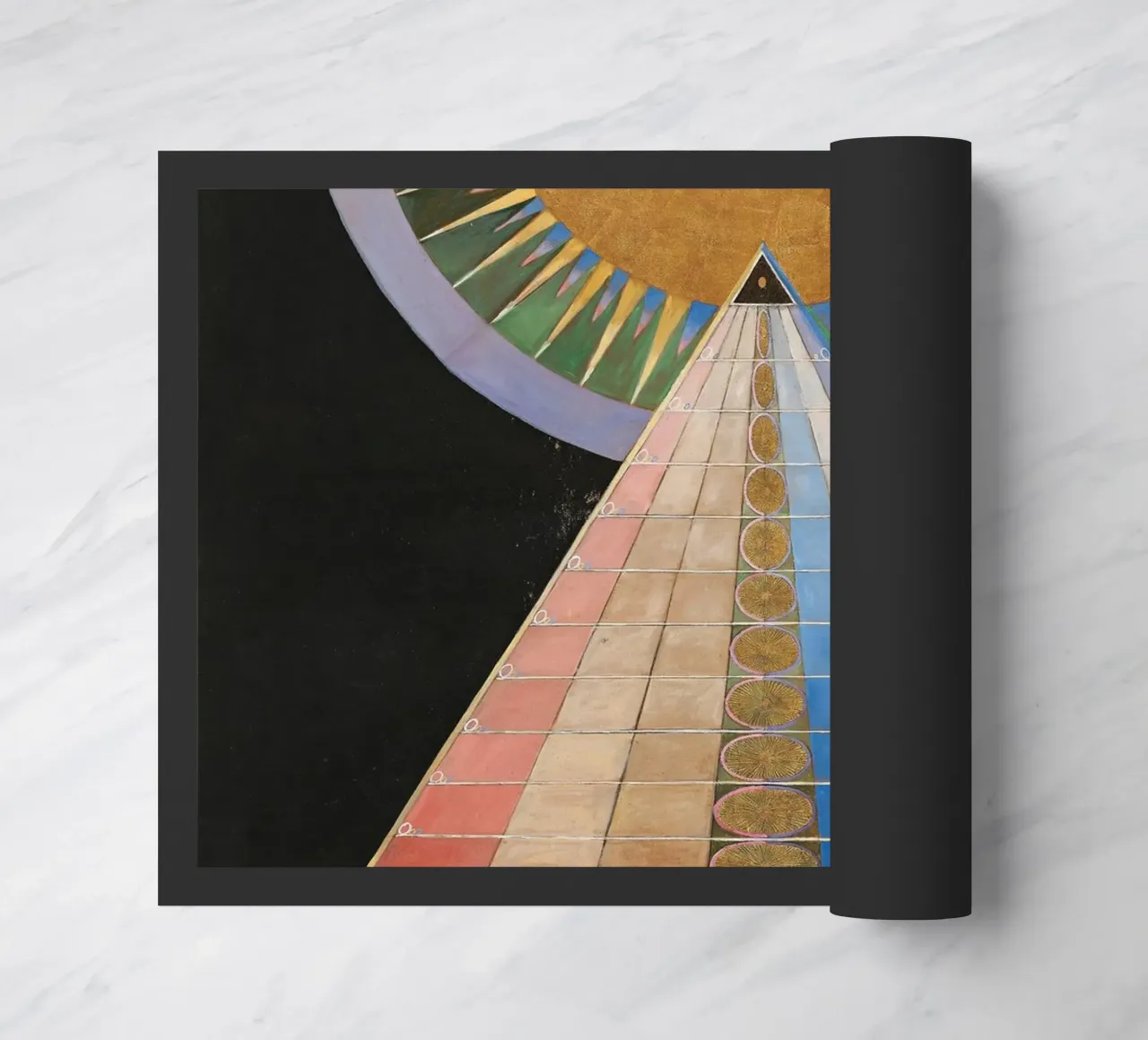 Hilma af Klint "Retablo nº 1" Viaje espiritual Imprimir felpudo de homdeco