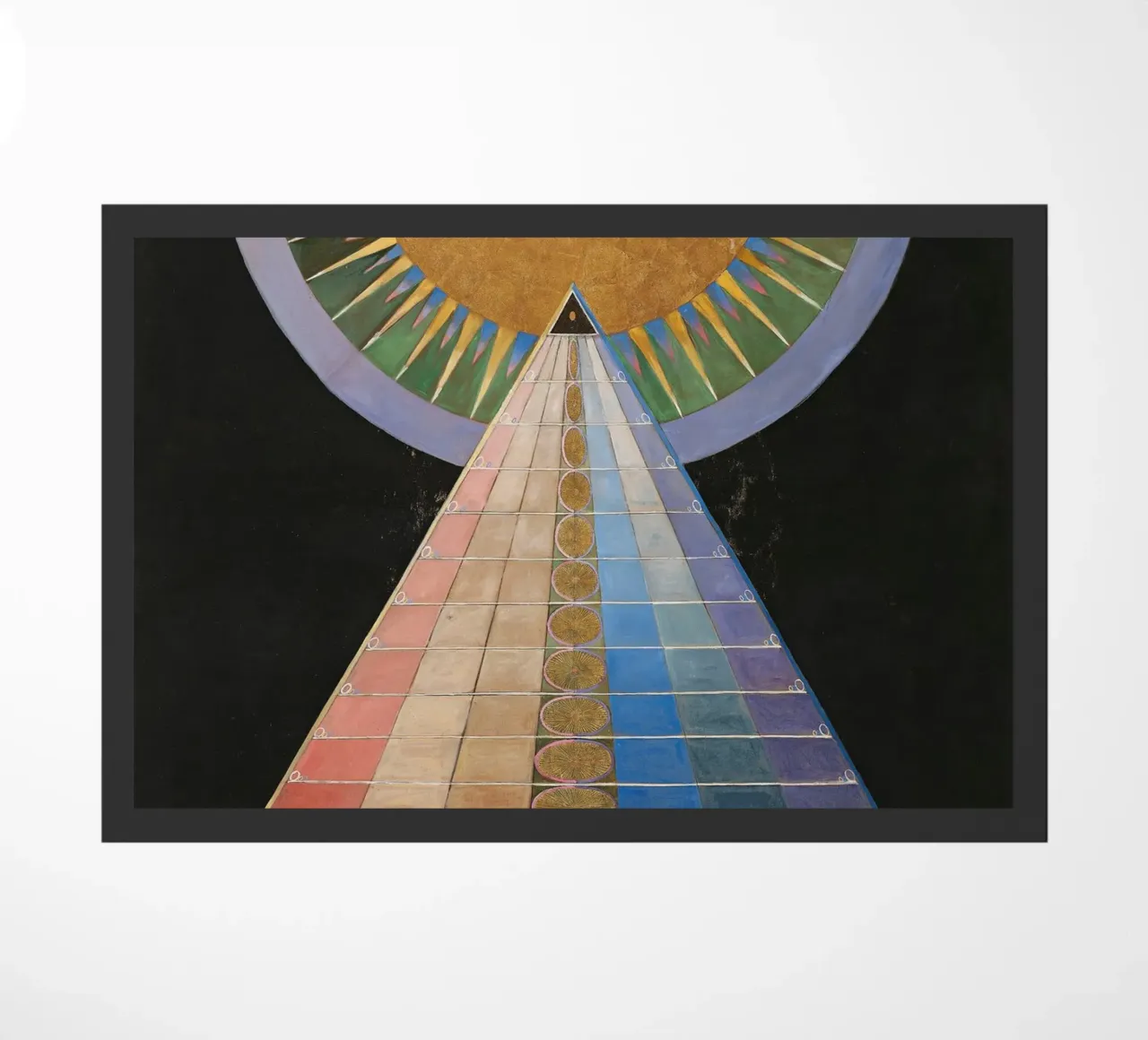 Hilma af Klint "Retablo nº 1" Viaje espiritual Imprimir felpudo de homdeco