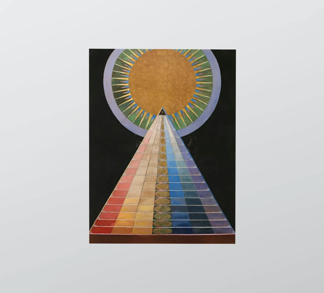 Hilma af Klint "Altarpiece No. 1" Spiritual Journey Print sticker by homdeco