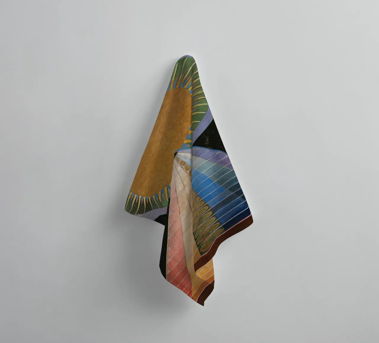 Hilma af Klint "Altarpiece No. 1" Spiritual Journey Print towel by homdeco