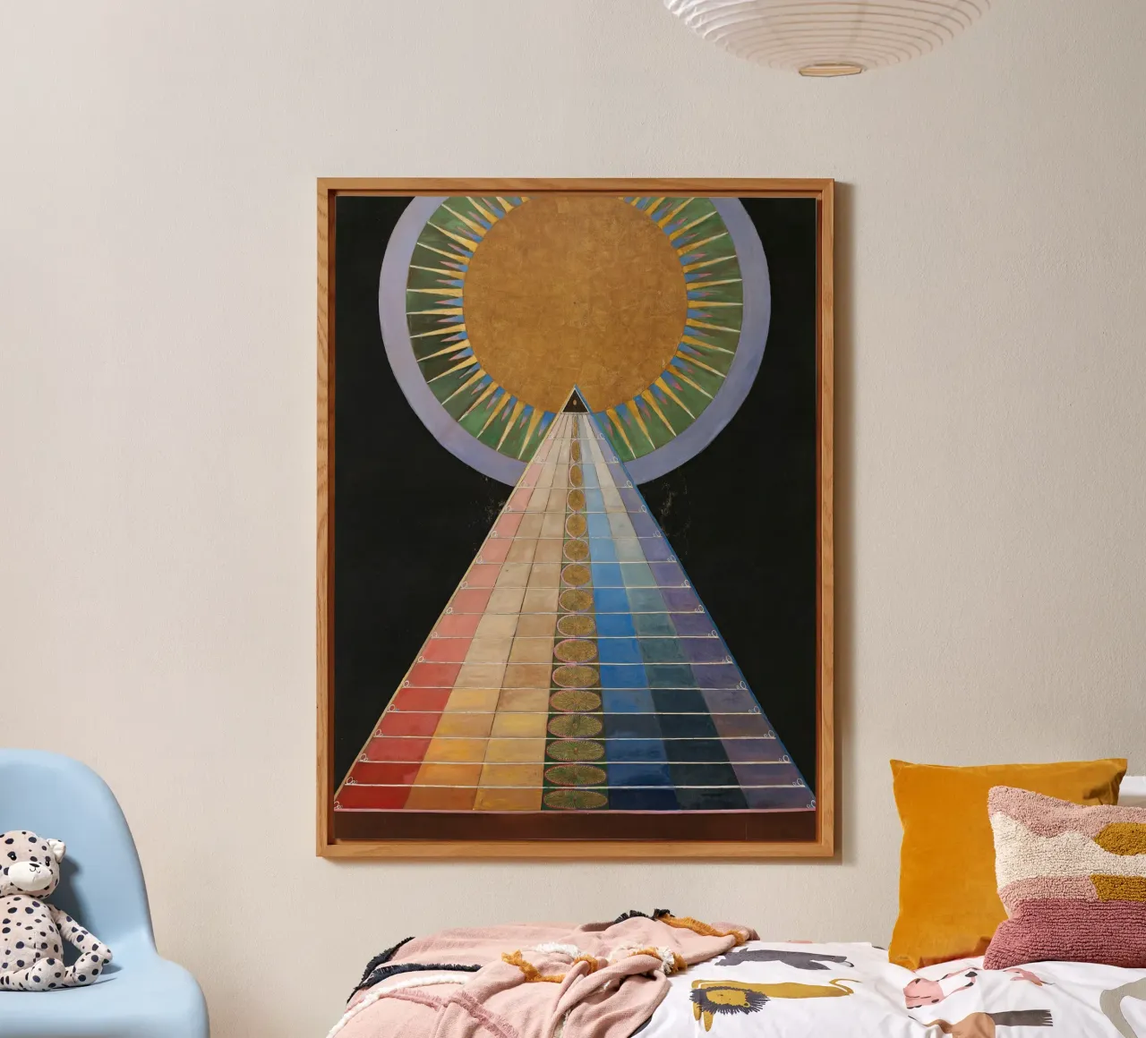 Hilma af Klint "Pala d'altare n. 1" Stampa del viaggio spirituale alluminio dibond da homdeco