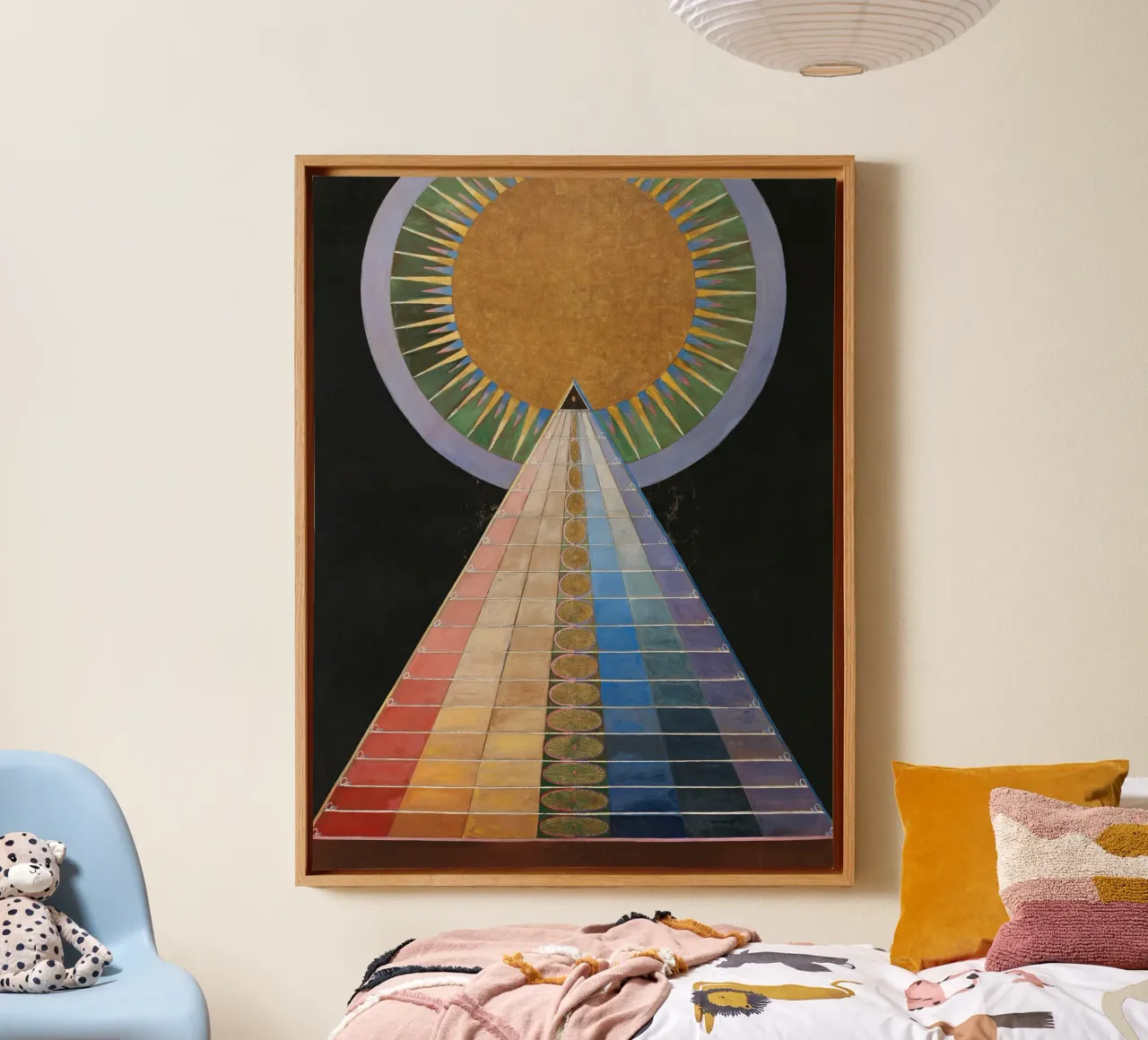 Hilma af Klint "Pala d'altare n. 1" Stampa del viaggio spirituale tela da homdeco