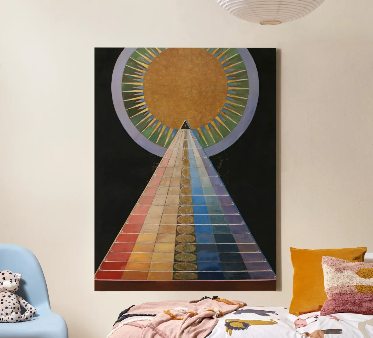 Hilma af Klint "Pala d'altare n. 1" Stampa del viaggio spirituale tela da homdeco